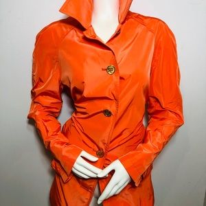 Ralph Lauren Fashion Trench Rain Jacket ORNGE Coat